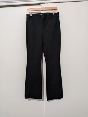Old Navy NWOT High Rise Pixie Flare Black Trousers Size 8